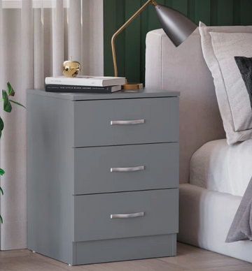 Bedside Chest Durable Storage with 3 Drawers