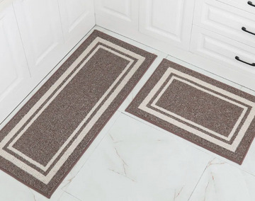 Stain-Resistant Kitchen Rug & Mat Set  Washable