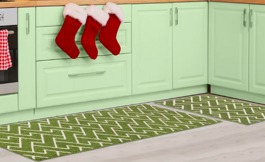 Durable Polypropylene Kitchen Mat Set  Non Slip