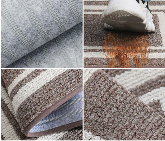 Stain-Resistant Kitchen Rug & Mat Set  Washable