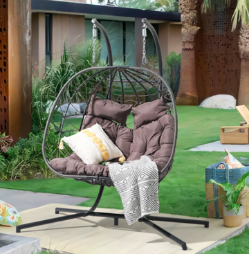 Shanasia Swing Chair with Stand and Cushion